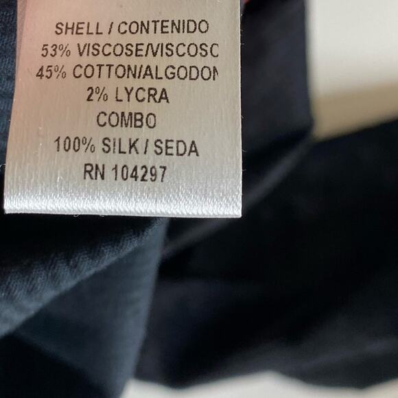 Milly of New York Black Corduroy Silk Blend Pants Women’s Size 0 Minimalist - Picture 10 of 11